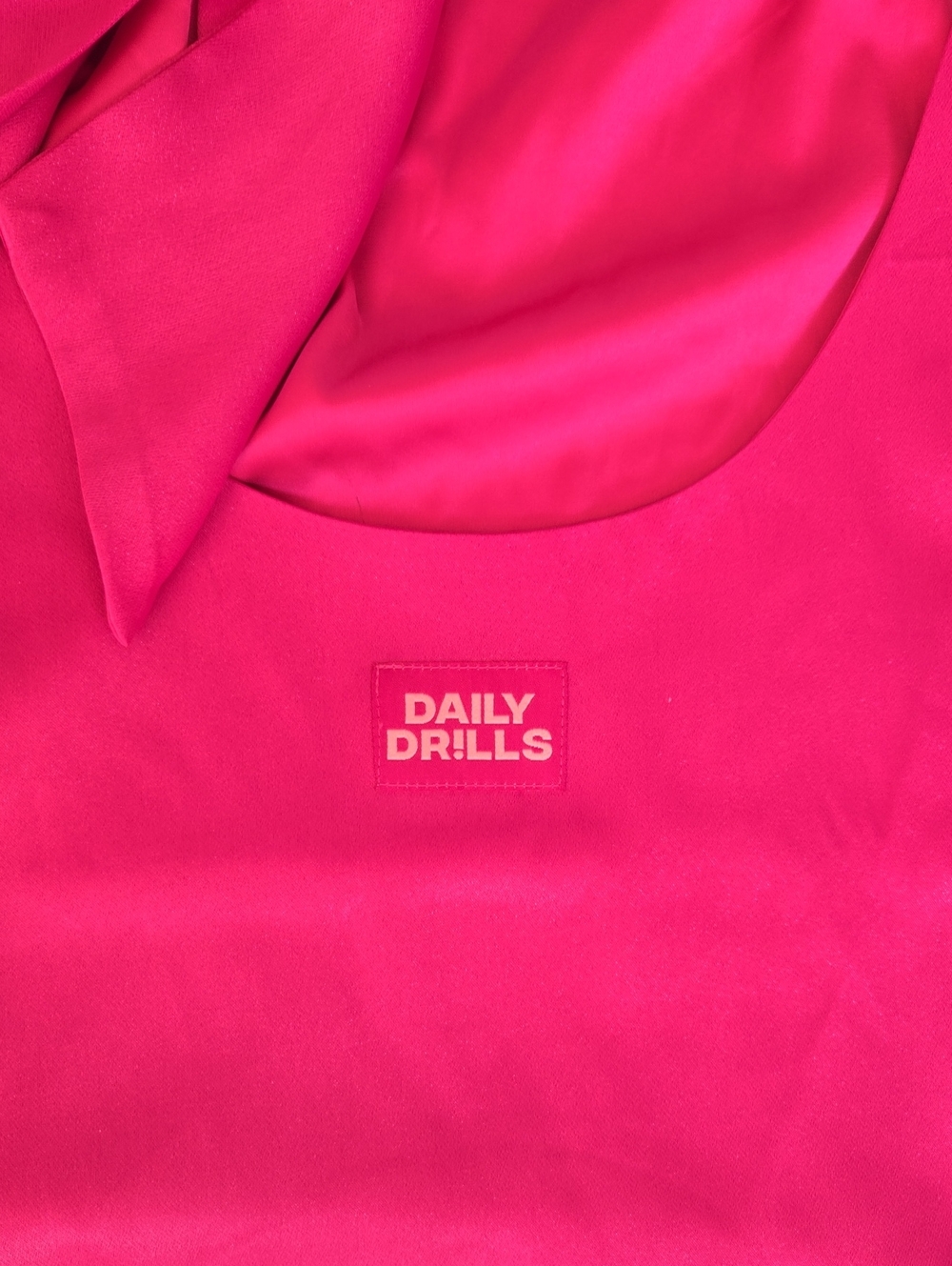 NWT Daily Drills Silky Mini Dress, Pink, Size Small - Picture 3 of 4
